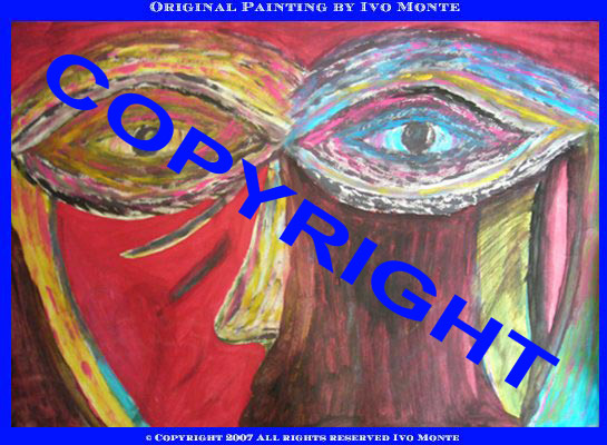 maschera1 quadri painting by Ivo Monte