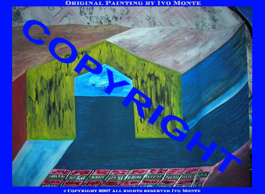 la casa ideale - original painting by Ivo Monte