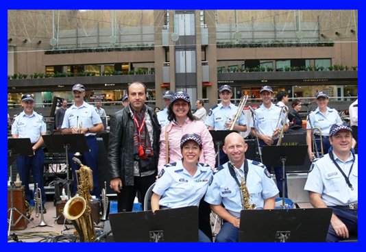 Ivo Monte with the Police Band